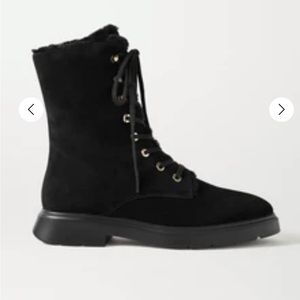 STUART WEITZMAN Mckenzee Chill suede ankle boots in black